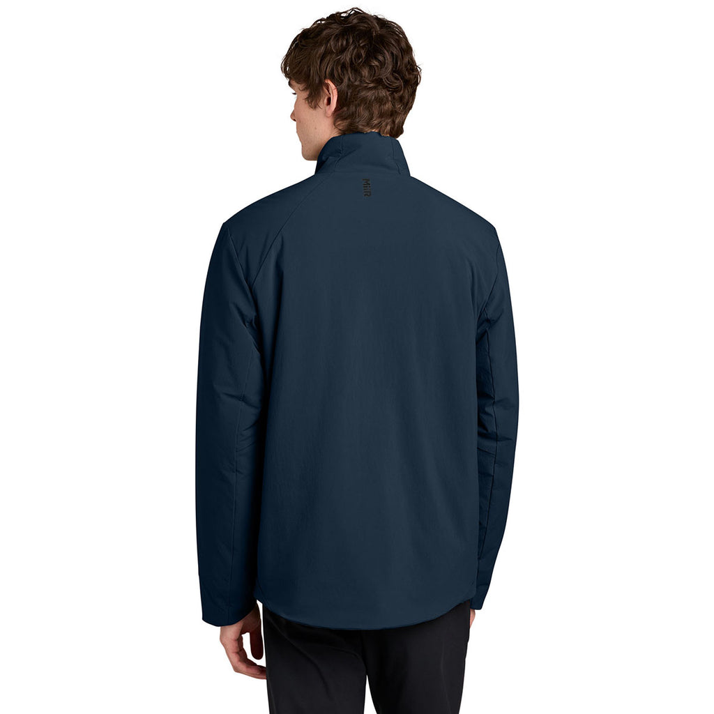 MiiR Men's Indigo Navy Sashiko Full-Zip Stretch Puffy