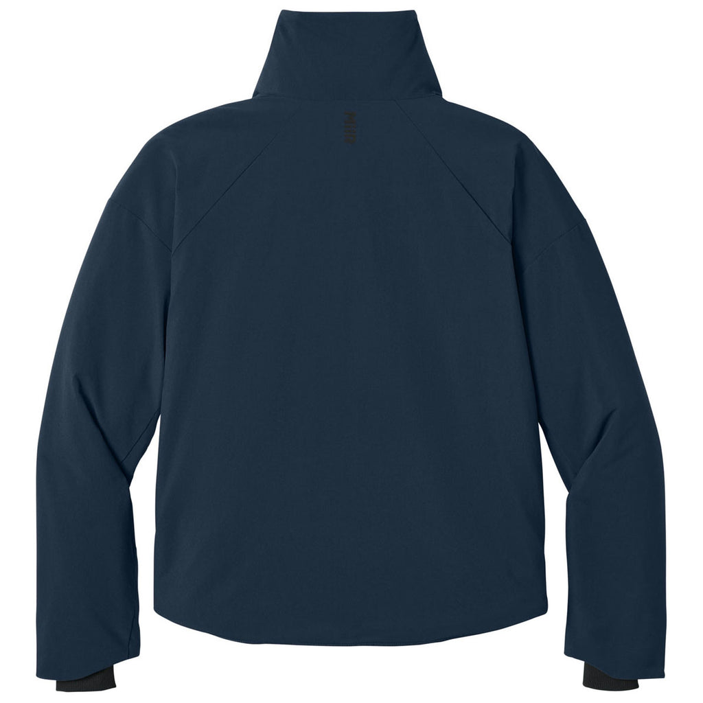 MiiR Women's Indigo Navy Sashiko Full-Zip Stretch Puffy
