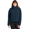 MiiR Women's Indigo Navy Sashiko Full-Zip Stretch Puffy