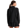 Rhone Women's Pure Black Mirage Anorak Quarter Zip