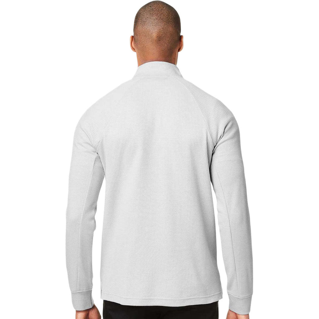 North End Men's Platinum Rhythm Waffle Quarter-Zip Pullover
