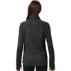 North End Women's Black Rhythm Waffle Quarter-Zip Pullover