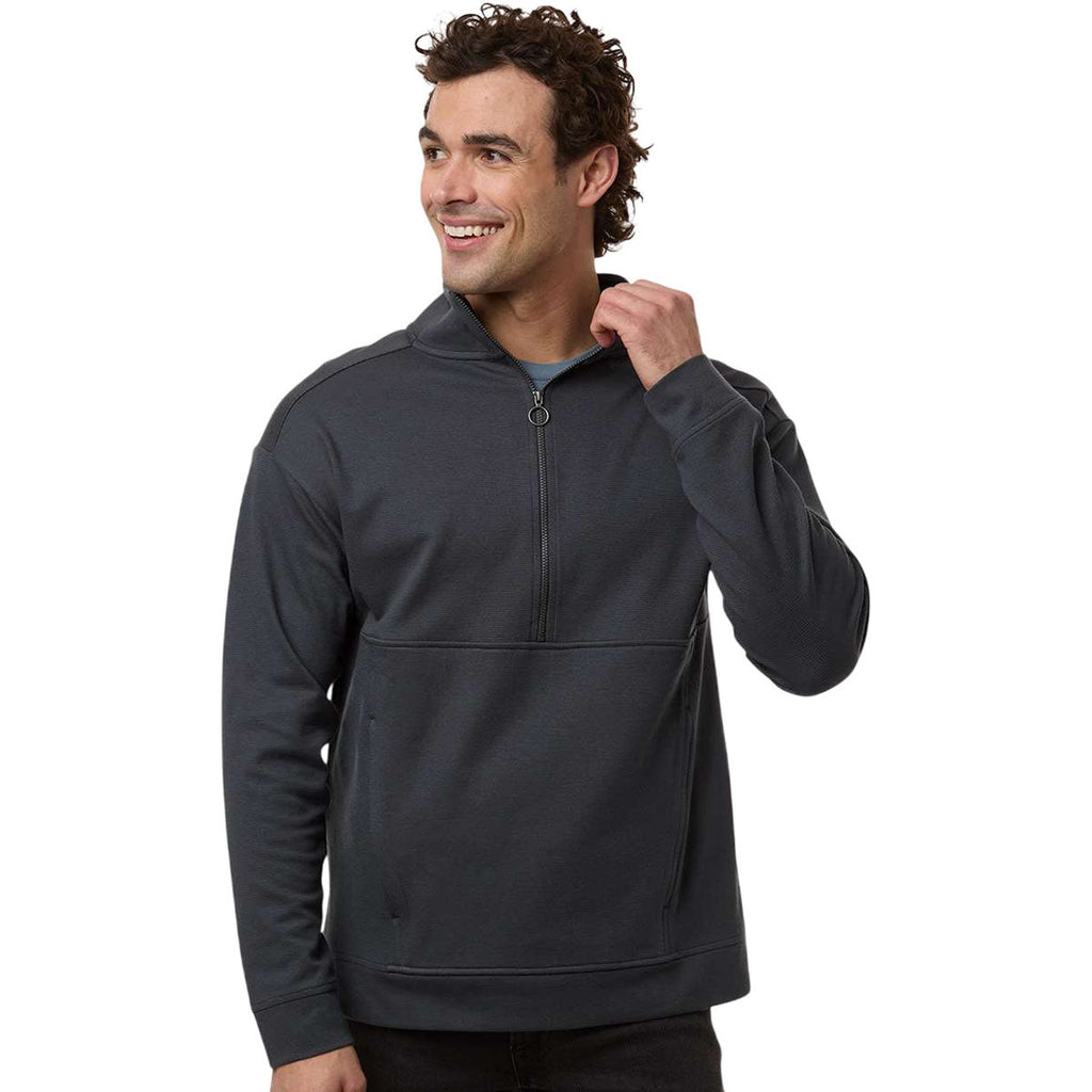 North End Men's Carbon Mantra Half-Zip Ottoman Pullover