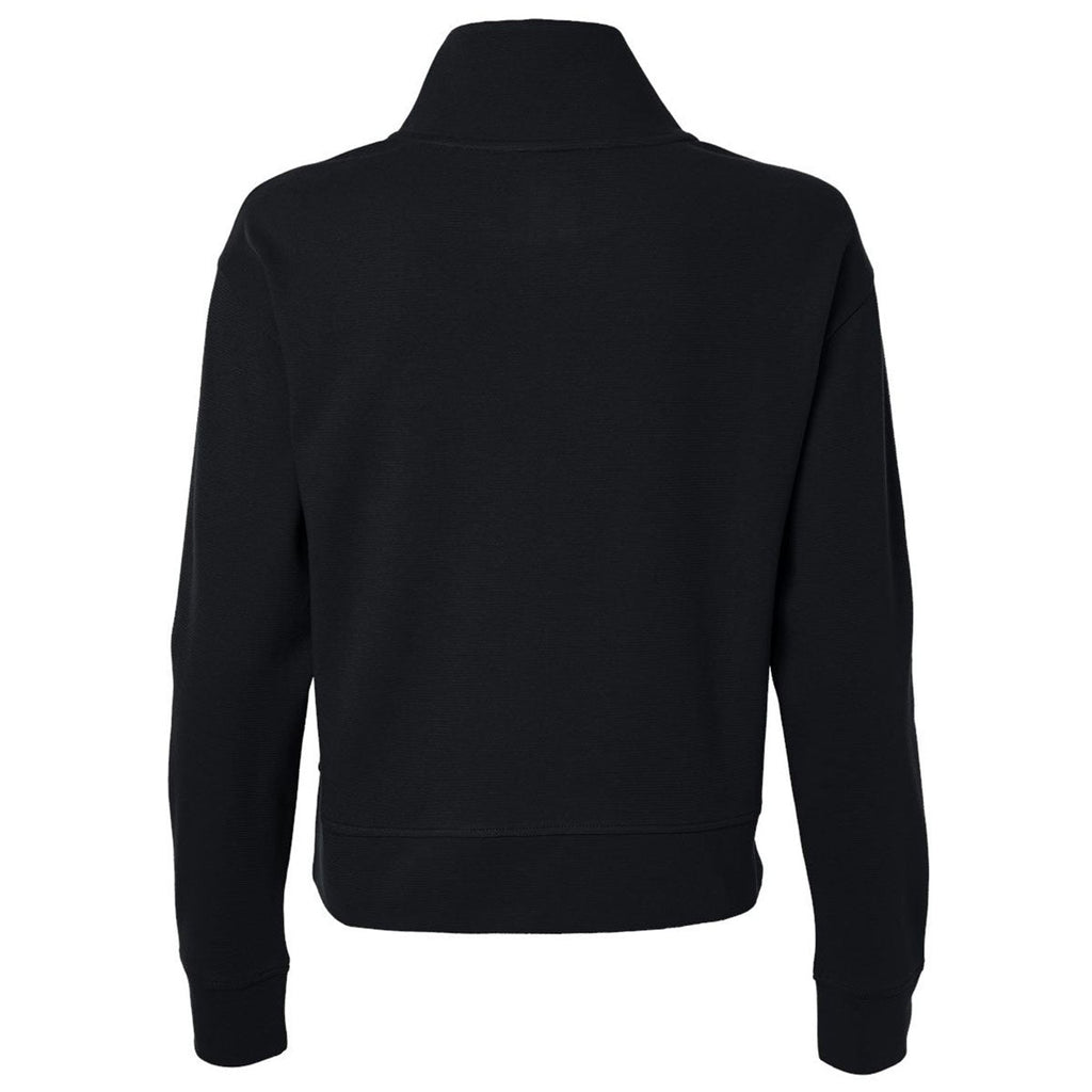 North End Women's Black Mantra Half-Zip Ottoman Pullover
