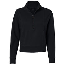 North End Women's Black Mantra Half-Zip Ottoman Pullover
