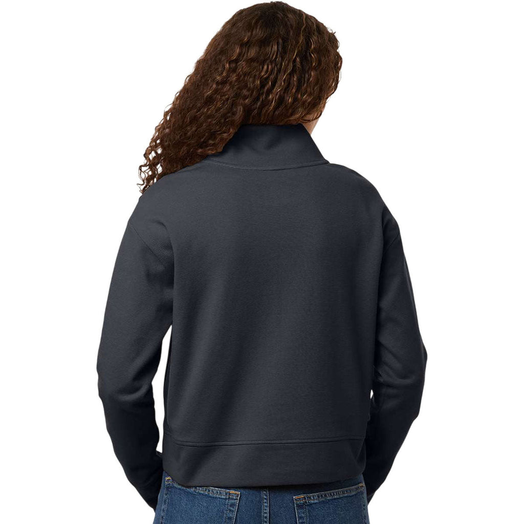 North End Women's Carbon Mantra Half-Zip Ottoman Pullover