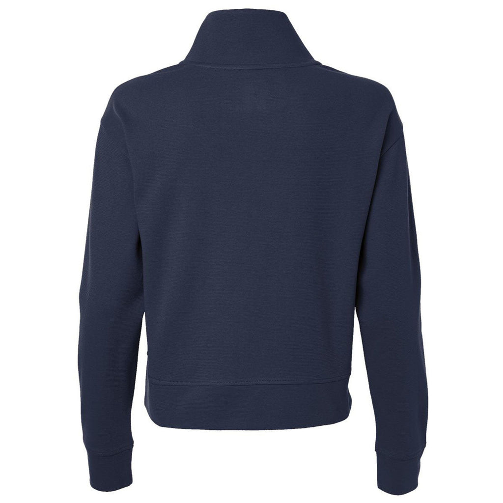 North End Women's Classic Navy Mantra Half-Zip Ottoman Pullover