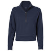North End Women's Classic Navy Mantra Half-Zip Ottoman Pullover