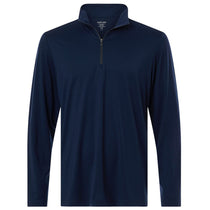North End Men's Classic Navy/Carbon JAQ Stretch Performance Quarter-Zip