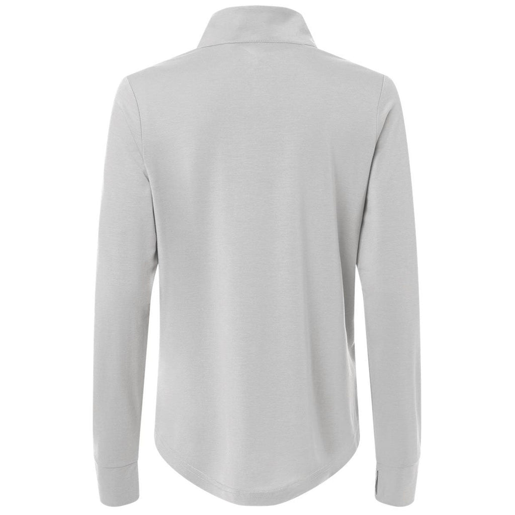 North End Women's Platinum/Carbon JAQ Stretch Performance Quarter-Zip