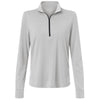 North End Women's Platinum/Carbon JAQ Stretch Performance Quarter-Zip