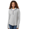 North End Women's Platinum/Carbon JAQ Stretch Performance Quarter-Zip