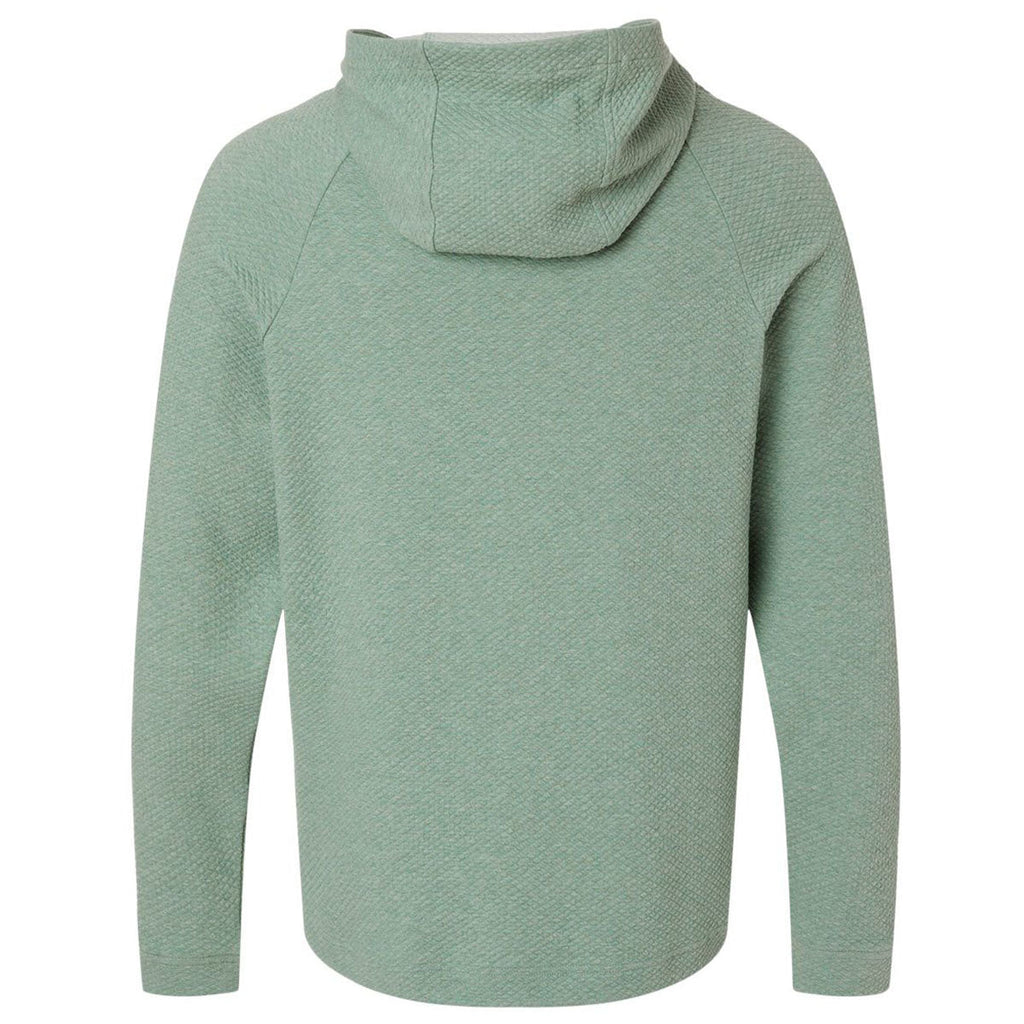 North End Men's Sage Green Heather Spirit Textured Hooded Pullover