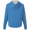 North End Women's Light Nautical Blue Heather Spirit Textured Hooded Pullover