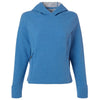 North End Women's Light Nautical Blue Heather Spirit Textured Hooded Pullover