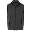 North End Men's Black/Grey Jasper Jacquard Fleece Vest