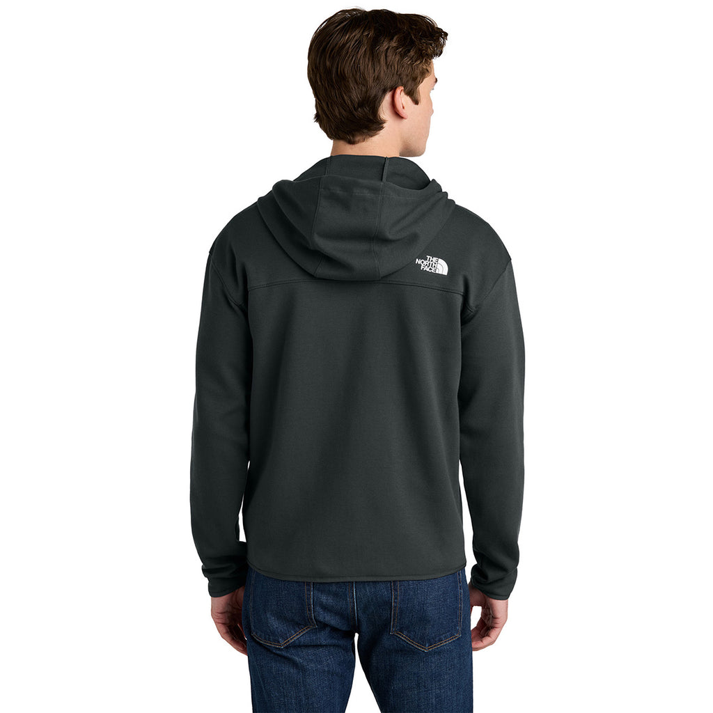 The North Face Men's Asphalt Grey Double-Knit Full-Zip Hoodie