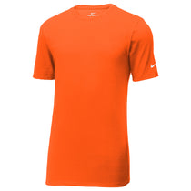 Nike Men's Brilliant Orange Dri-FIT Cotton/Poly Tee