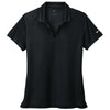 Nike Women's Black Dri-FIT Micro Pique 2.0 Polo