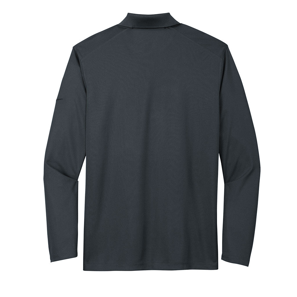 Nike Men's Anthracite Dri-FIT Micro Pique 2.0 Long Sleeve Polo