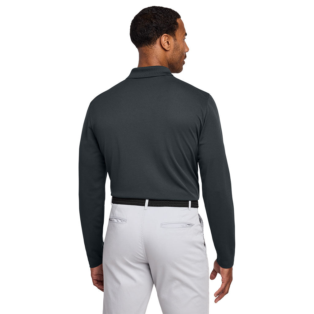 Nike Men's Anthracite Dri-FIT Micro Pique 2.0 Long Sleeve Polo