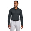Nike Men's Anthracite Dri-FIT Micro Pique 2.0 Long Sleeve Polo