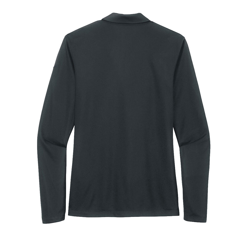 Nike Women's Anthracite Dri-FIT Micro Pique 2.0 Long Sleeve Polo