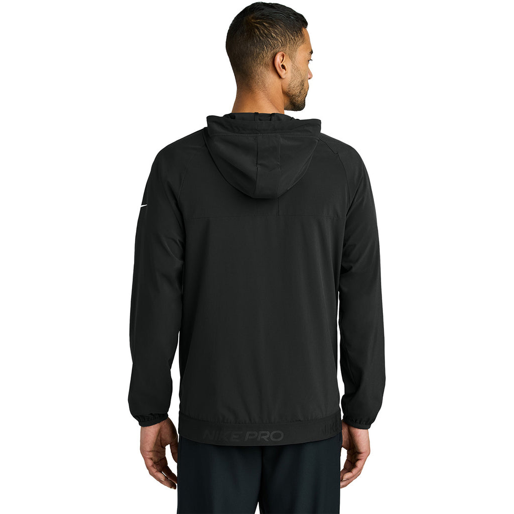 Nike Men's Black Pro Hooded Jacket