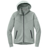 Nike Women's Dark Grey Heather Tech Fleece Full-Zip Hoodie