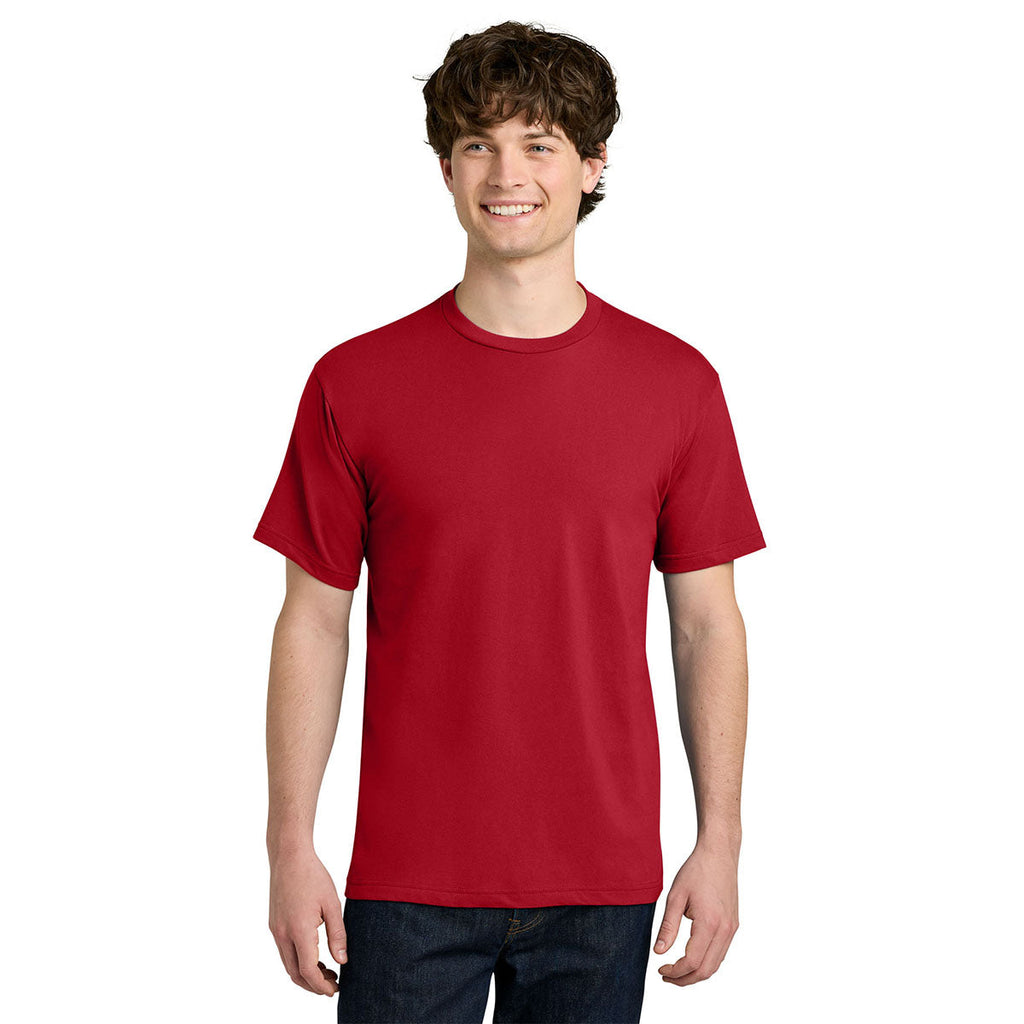 Next Level Men's Red Apparel Ideal Jersey Tee