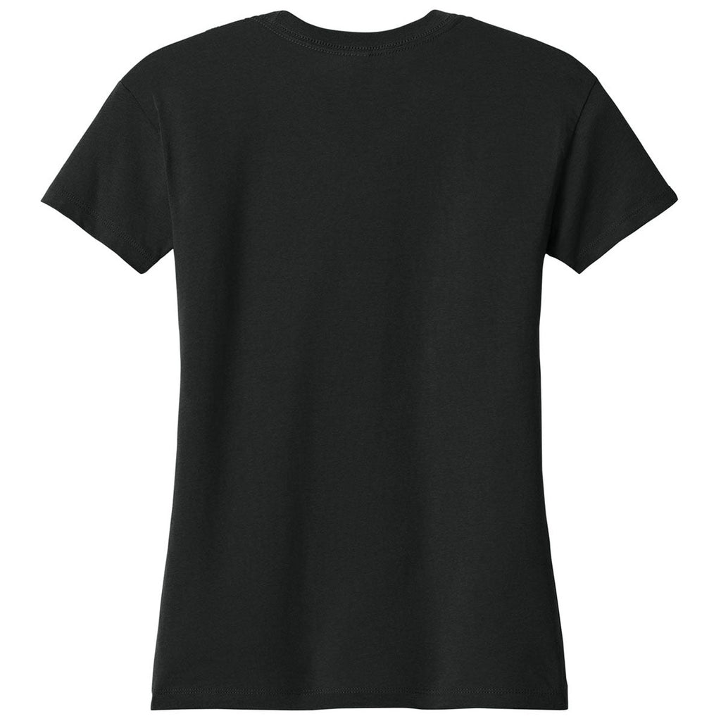 Next Level Women's Black Cotton Relaxed Tee