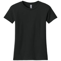 Next Level Women's Black Cotton Relaxed Tee