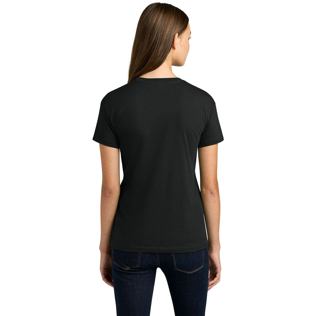 Next Level Women's Black Cotton Relaxed Tee