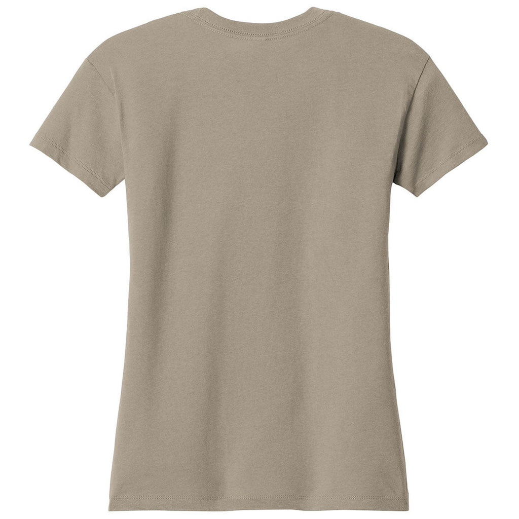 Next Level Women's Tan Cotton Relaxed Tee