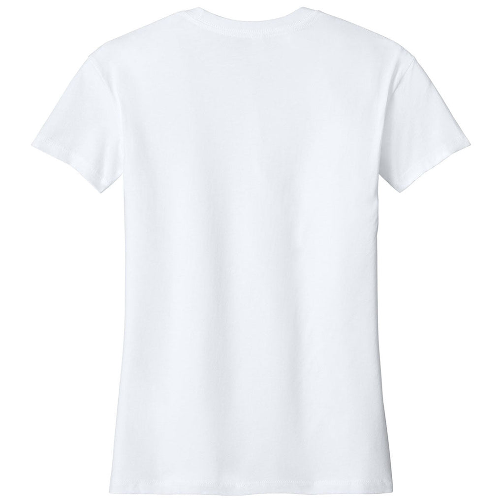 Next Level Women's White Cotton Relaxed Tee