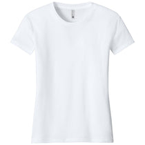 Next Level Women's White Cotton Relaxed Tee
