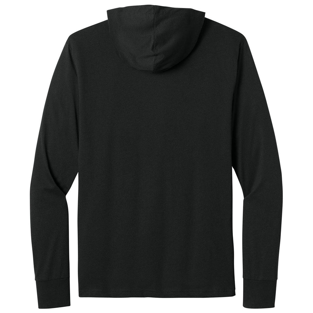 Next Level Men's Black Apparel CVC Long Sleeve Hoodie