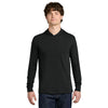 Next Level Men's Black Apparel CVC Long Sleeve Hoodie