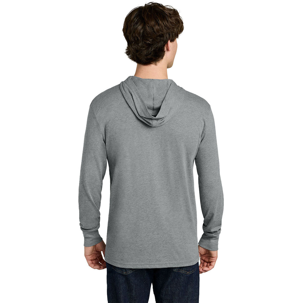 Next Level Men's Dark Heather Gray Apparel CVC Long Sleeve Hoodie