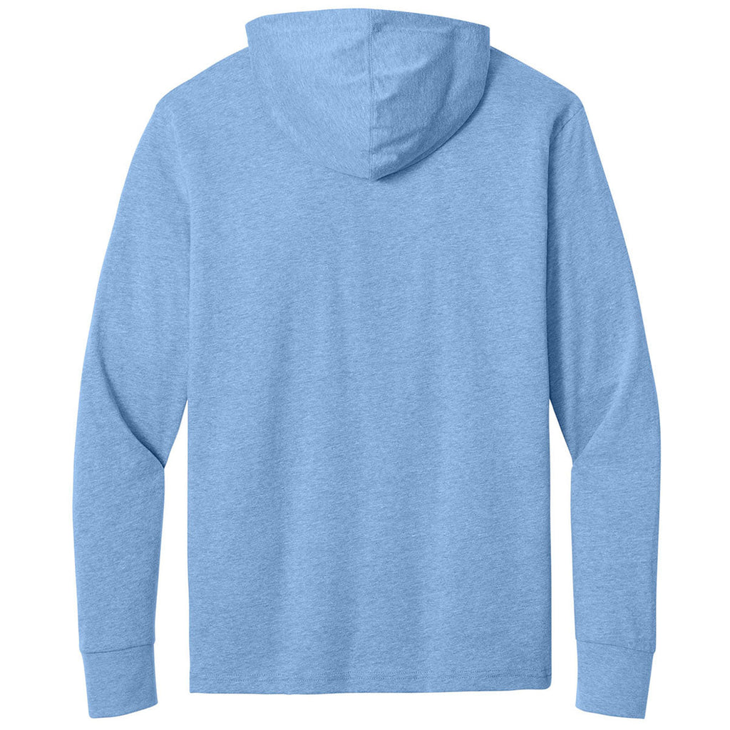 Next Level Men's Heather Columbia Blue Apparel CVC Long Sleeve Hoodie