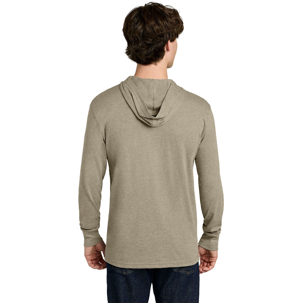 Next Level Men's Heather Tan Apparel CVC Long Sleeve Hoodie
