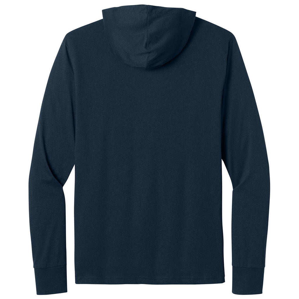 Next Level Men's Midnight Navy Apparel CVC Long Sleeve Hoodie