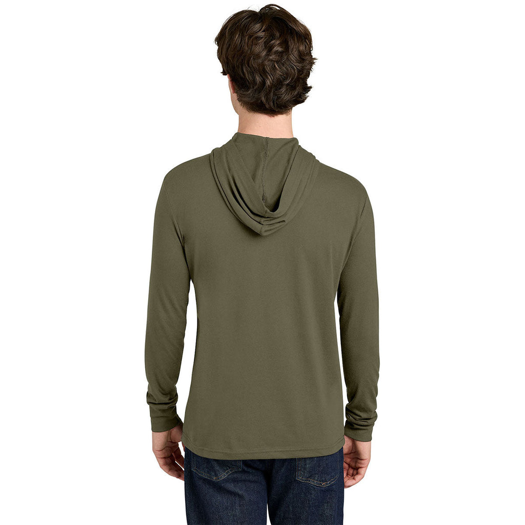 Next Level Men's Military Green Apparel CVC Long Sleeve Hoodie