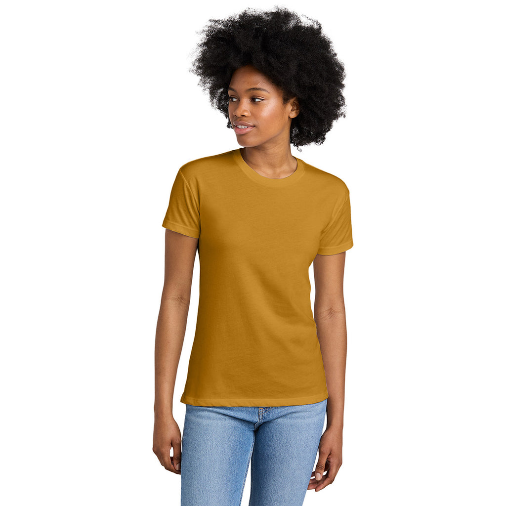 Next Level Women's Antique Gold CVC Relaxed Tee