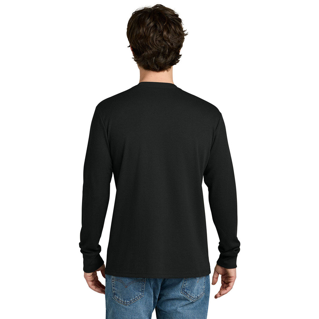 Next Level Men's Black Apparel Ideal Thermal Long Sleeve Tee