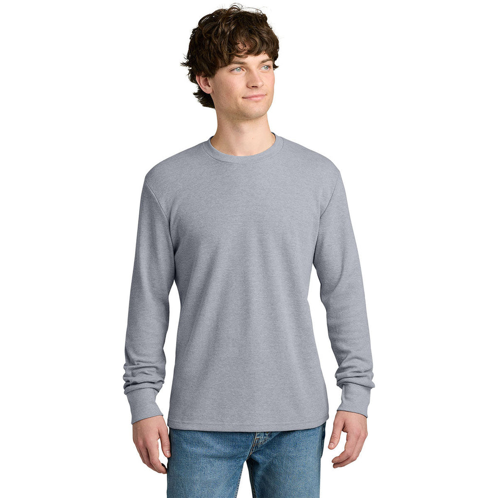 Next Level Men's Heather Gray Apparel Ideal Thermal Long Sleeve Tee