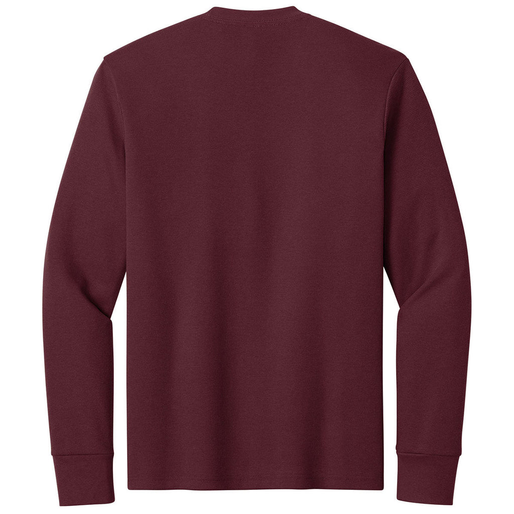 Next Level Men's Maroon Apparel Ideal Thermal Long Sleeve Tee
