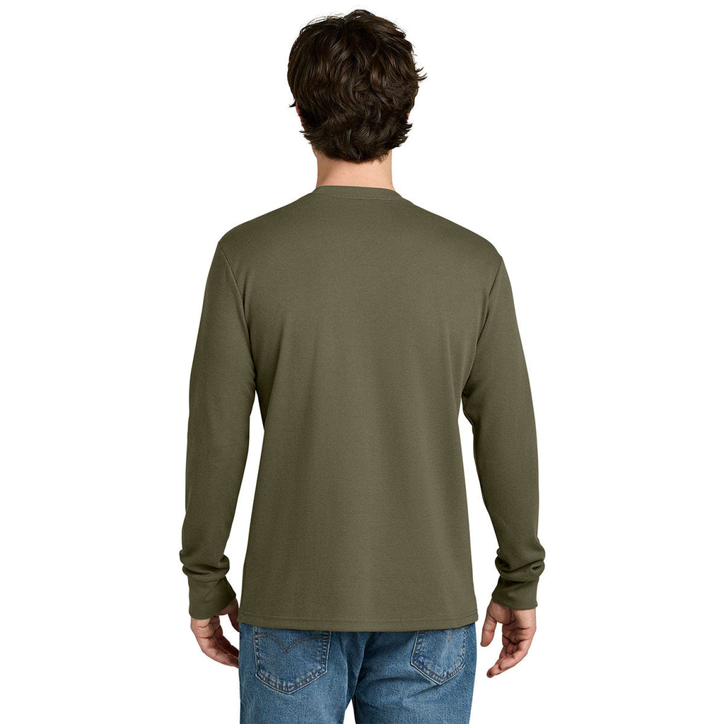 Next Level Men's Military Green Apparel Ideal Thermal Long Sleeve Tee