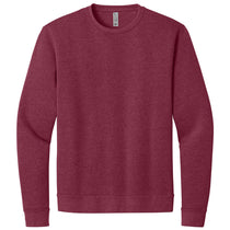 Next Level Men's Heather Cardinal Apparel Adult Malibu Crewneck Sweatshirt