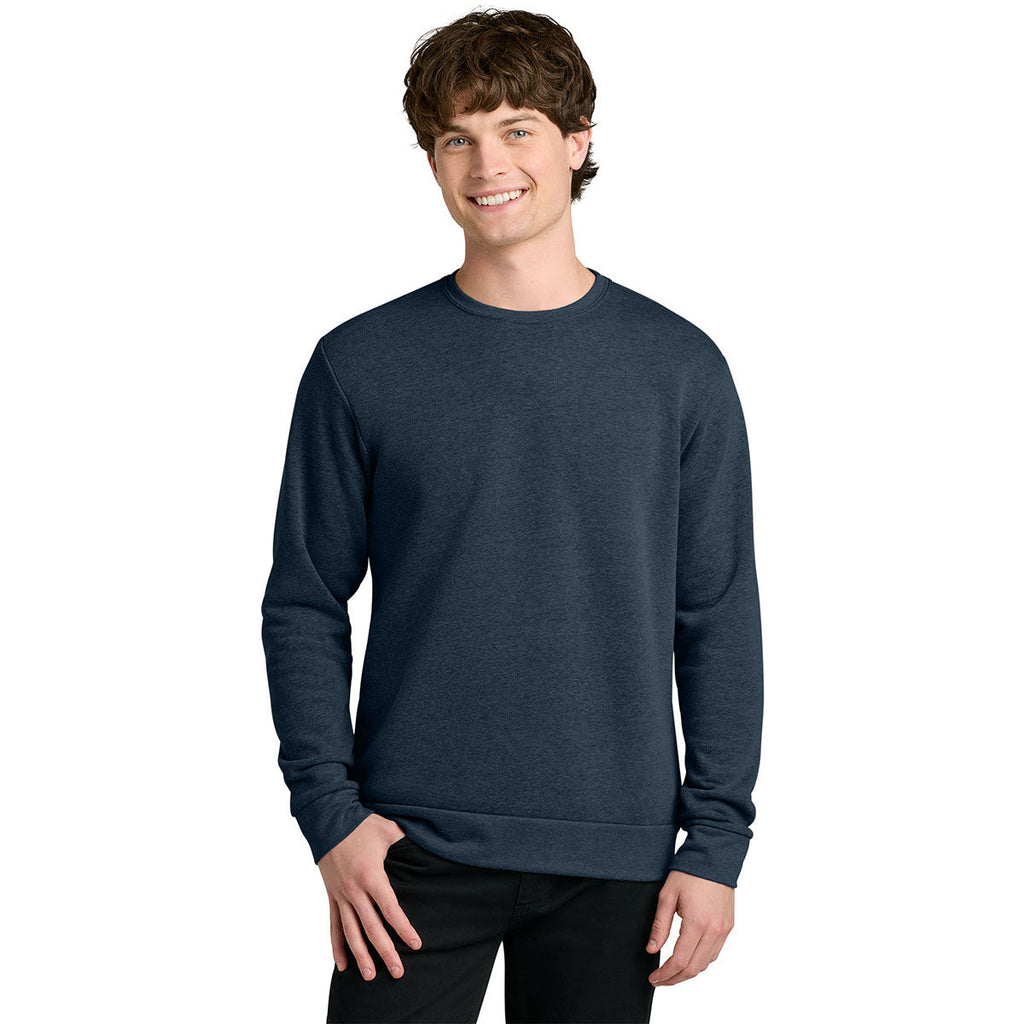 Next Level Men's Heather Midnight Navy Apparel Adult Malibu Crewneck Sweatshirt